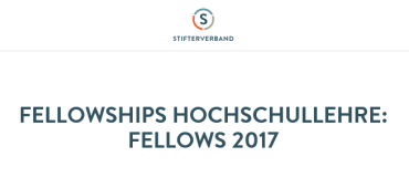 Fellowships HS-Lehre 2017_Quelle: Stifterverband